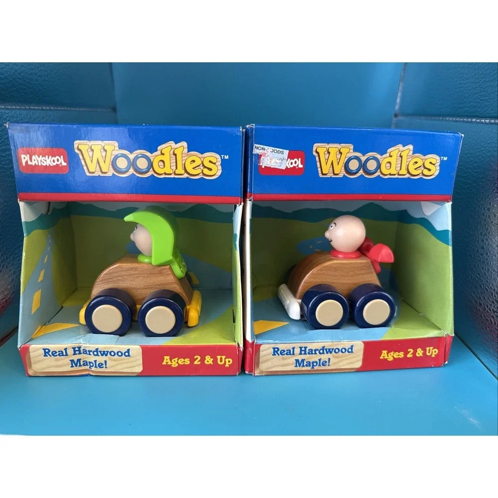 Vintage Playskool Hasbro set of 2 - New In Box  The police Car, roadster
